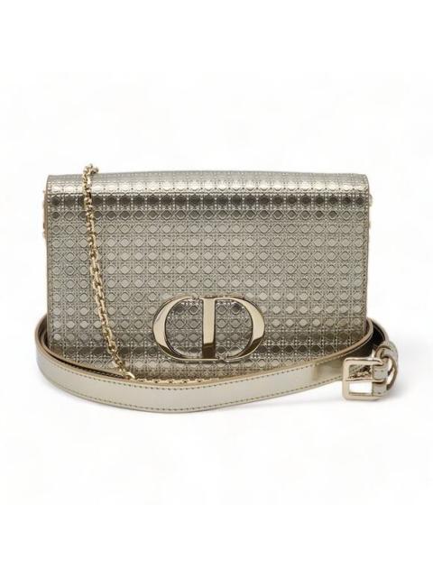 Dior Dior Micro-Cannage 30 Montaigne Convertible Bag - Leather - Gold $3800