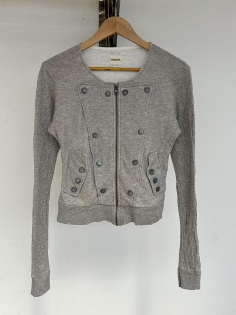 Diesel Diesel Avant Garde Gray Vintage Zip Up Jacket