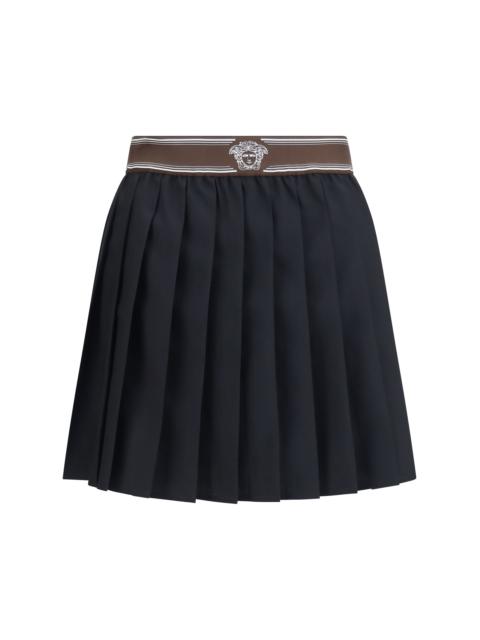 VERSACE Versace Medusa ’95 Pleated Skirt Black