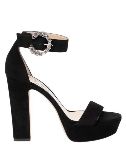 JIMMY CHOO Jimmy Choo Mionne 120 Suede Platform Sandals
