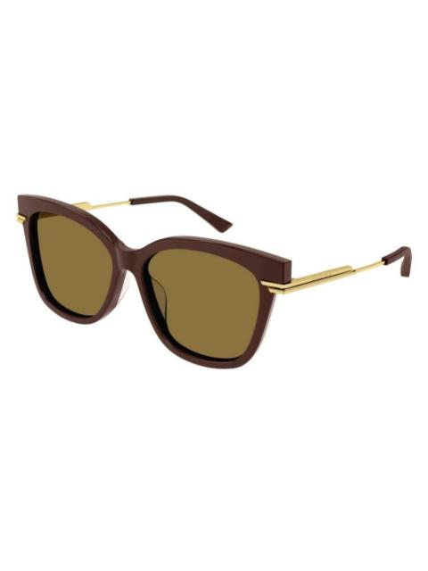 Bottega Veneta Bottega Veneta Brown Phantos Ladies Sunglasses BV1296SA 004 57