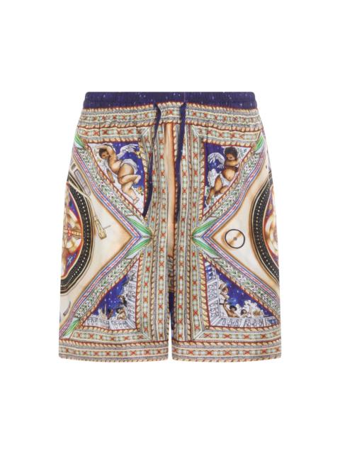 CASABLANCA Multicolor Silk Shorts