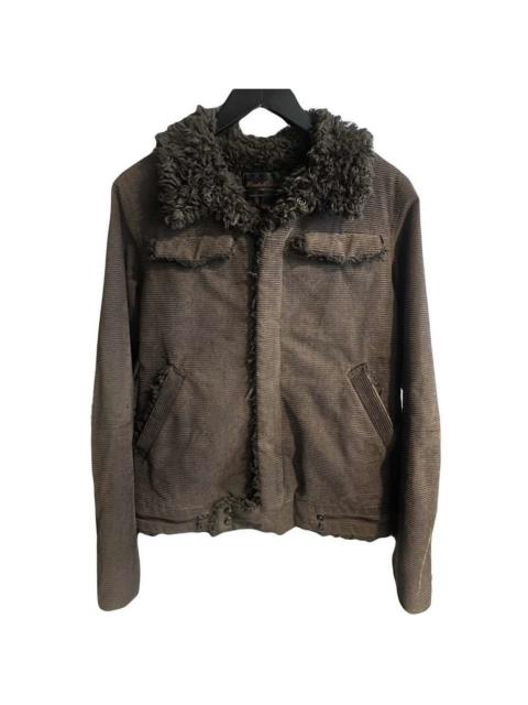 UNDERCOVER AW05 Undercover ‘Arts and Crafts’ Fur Corduroy Rider Jacket