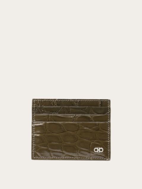 FERRAGAMO Gancini credit card holder