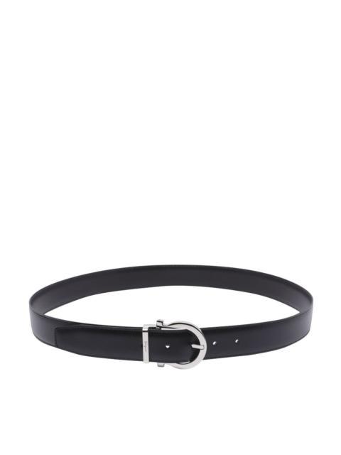 Ferragamo Men Adjustable Double Gancini Belt