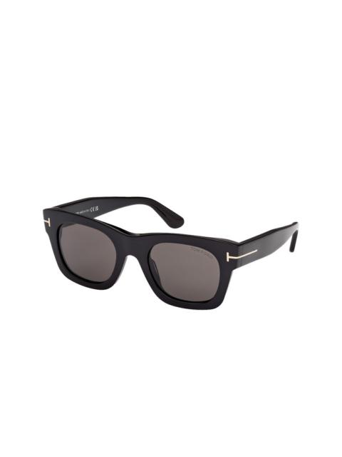 TOM FORD Tom Ford Emma Smoke Square Ladies Sunglasses FT1314 01A 51