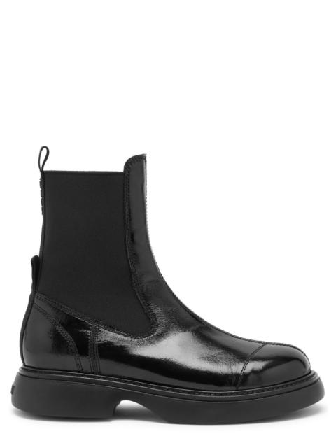 GANNI Patent leather Chelsea boots