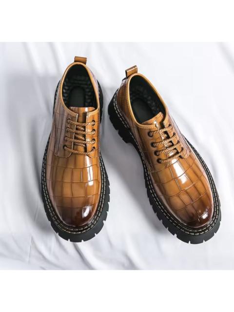 Other Designers Japanese Brand - Chunky Crocodile Platform Derby Shoes