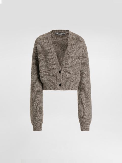 Dolce & Gabbana Wool blend english rib cardigan