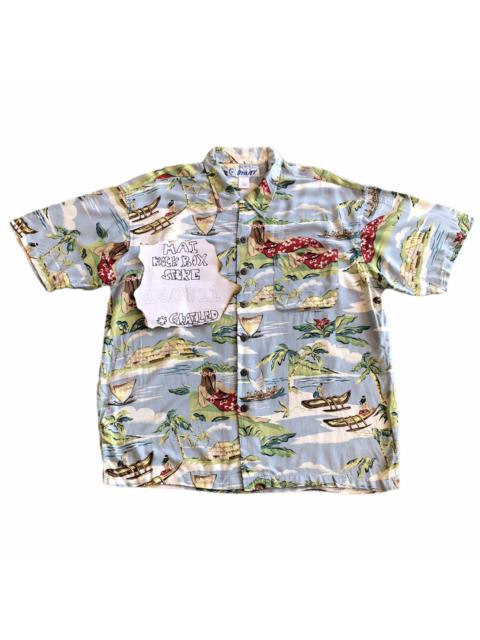 Other Designers Vintage - Vintage Hawaiian Shirt Rayon Fabric