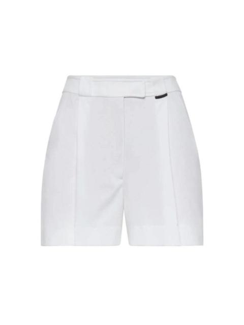 Brunello Cucinelli Brunello Cucinelli Wowhite Tailored Cotton Shorts