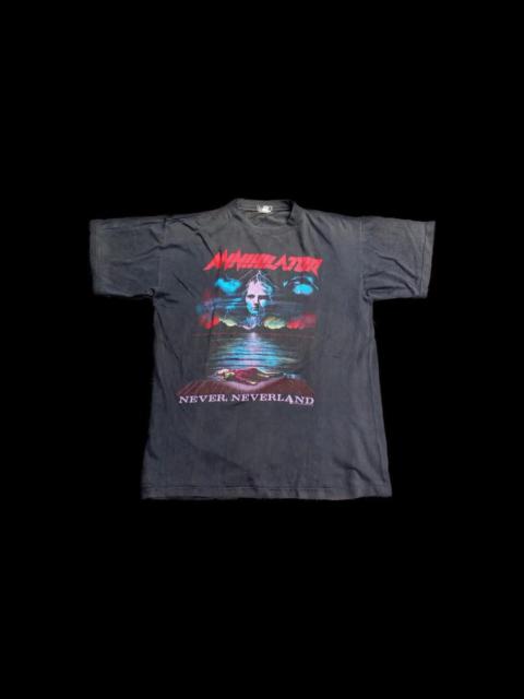Other Designers Band Tees - Vintage 90s Annihilator Never Neverland Band Tshirt