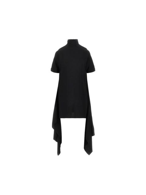 Alaïa Alaia Viscose Asymmetrical Mini Dress Black