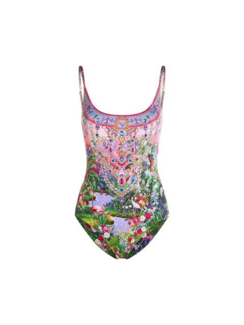 CAMILLA Pink And Green Beachwear