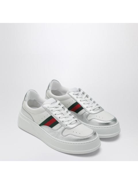 GUCCI Gucci White And Silver Sneakers With Oversized Sole Women