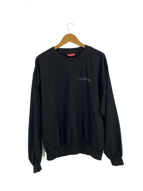 Vintage 90’s Supreme V Neck Collar Sweatshirt Logo Glow ITD