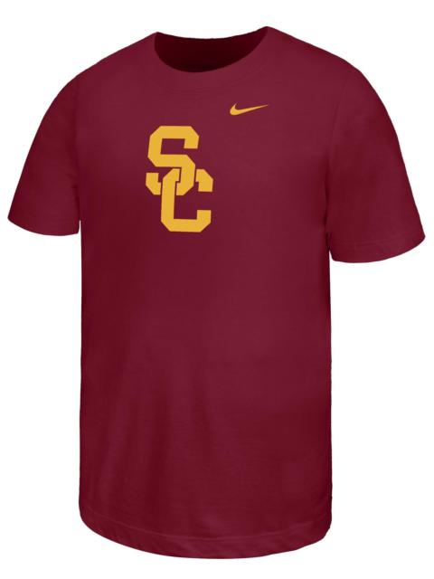 Nike Nike Youth USC Trojans Crimson Core Cotton Logo Short Sleeve T-Shirt