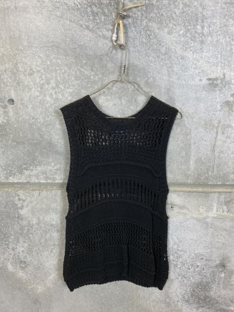 NUMBER (N)INE NUMBER (N)INE MESH KNIT SLEEVELESS TANK TOP SWEATER
