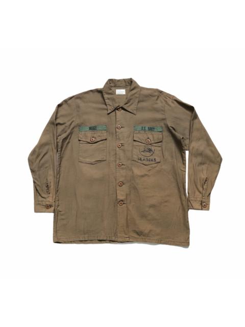 Other Designers Military - Houston Us Navy Seabees Utility Army Shirt