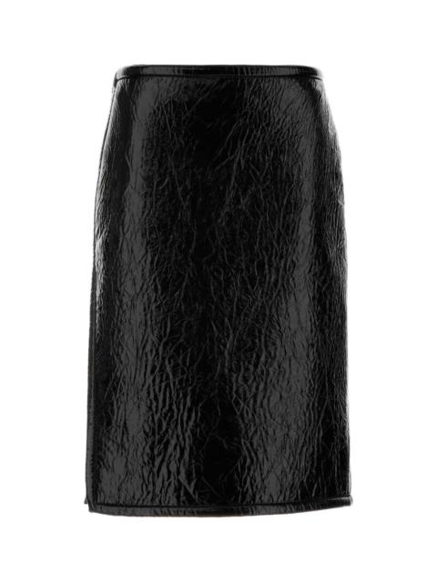 GUCCI Gucci Women Black Leather Skirt