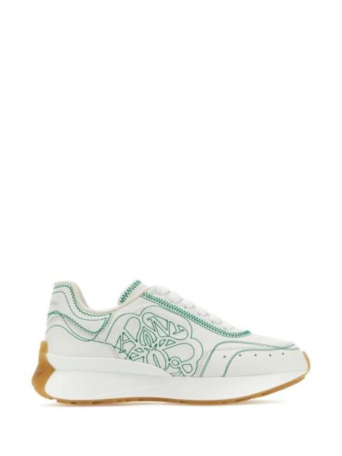 ALEXANDER MCQUEEN White Leather Sneakers