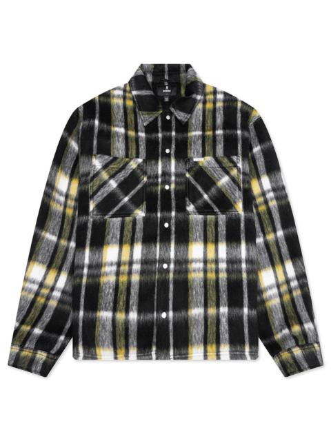 REPRESENT TEXTURED OVERSHIRT - JET BLACK