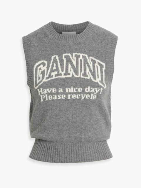 GANNI Intarsia vest