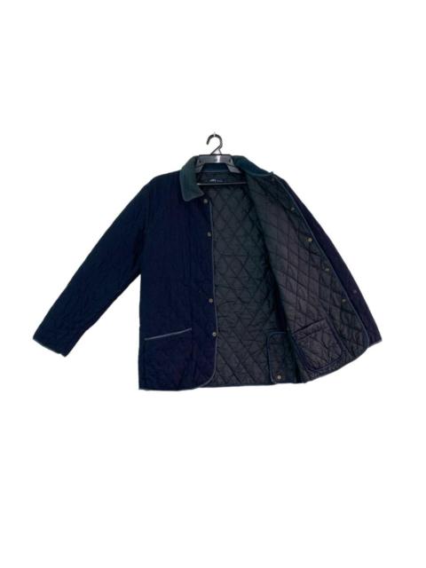 Other Designers Vtg 90s SHIPS japan diamond quilted coat jacket button up