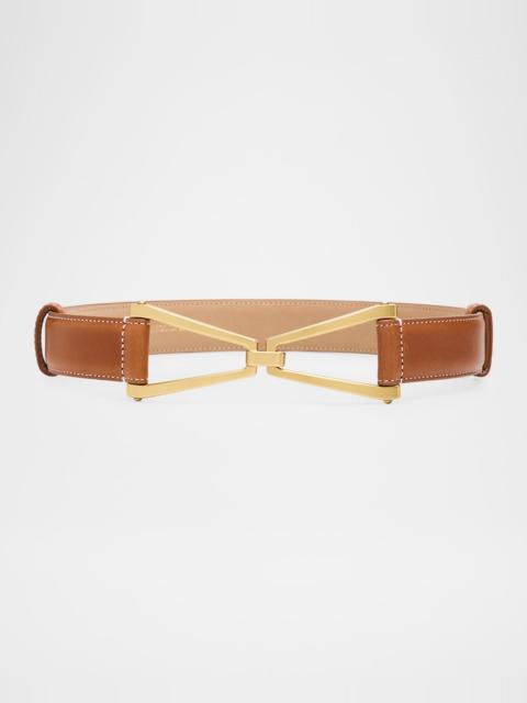 VERONICA BEARD V Leather Belt