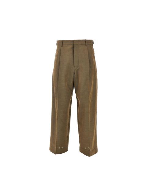 Lemaire Lemaire Men Wool And Mohair Tailored Pants With Pleat