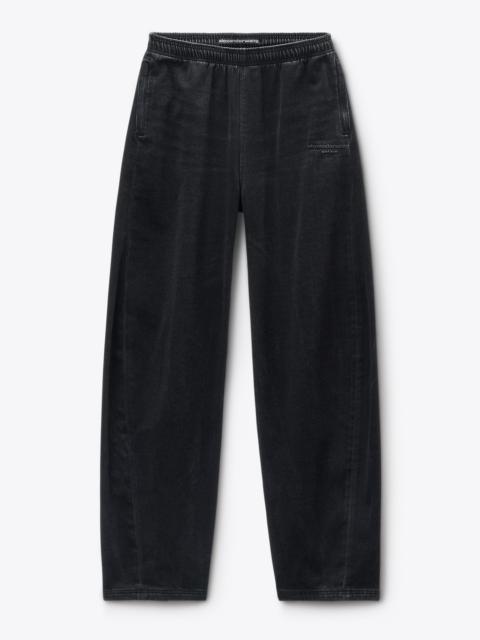Alexander Wang Black Brushed Denim Sweatpant