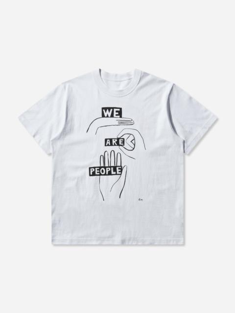 sacai Men's geoff sacai Print T-Shirt White