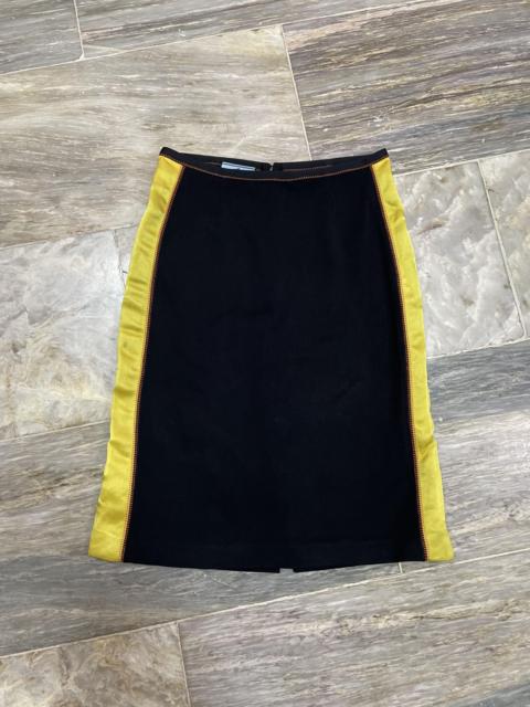 Prada Prada 2016 - Side Stripe Silk Midi Skirt