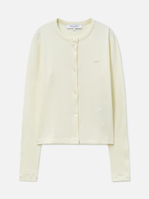 Maison Kitsuné BABY FOX RIBBED CARDIGAN