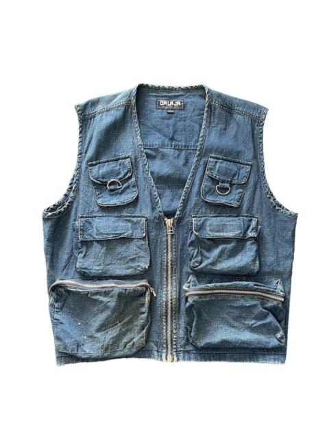 Other Designers Vintage Calaja Tactical Multipocket Denim Vest