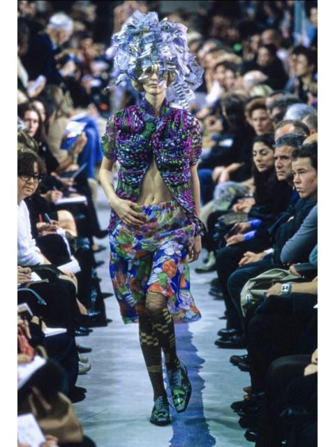 Vintage SS 2001 Runway Sheer mesh Psychedelic Blouse