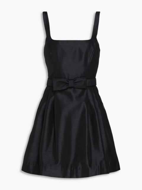 NICHOLAS Bow-detailed taffeta mini dress