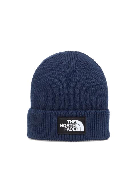 The North Face logo-patch cuffed beanie