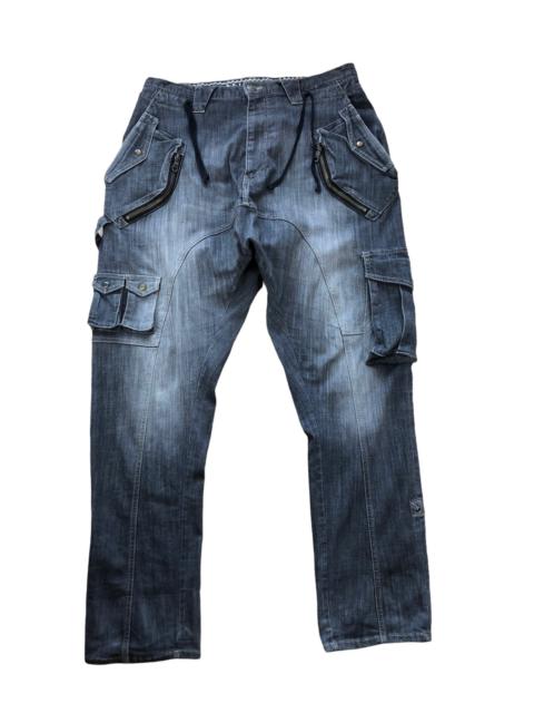 Other Designers Japanese Brand - PPFM Multipocket Faded Denim Cargo Pant