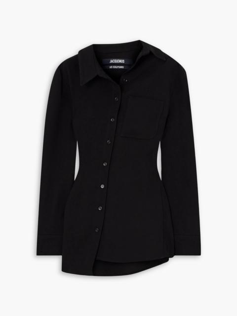 JACQUEMUS Pablo asymmetric crepe shirt