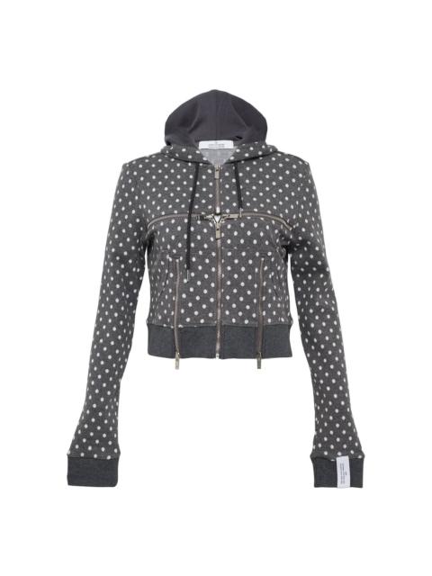 rokh Broken Zip-Up Hoodie