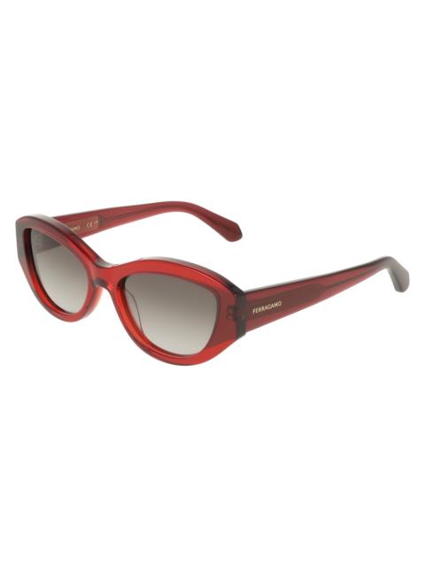 FERRAGAMO Ferragamo Grey Gradient Cat Eye Ladies Sunglasses SF2104S 614 55