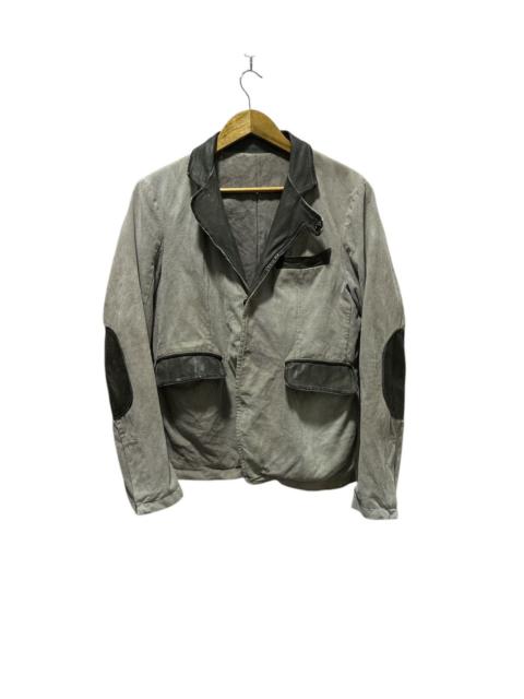 Other Designers Giorgio Brato Corduroy Jacket With Leather Detailing Trim