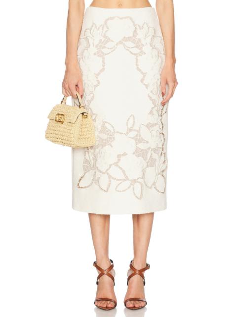 Tweed Midi Skirt
