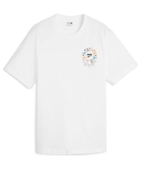 PUMA (WMNS) PUMA Youth Graphic T-shirt 'White' 626119-52