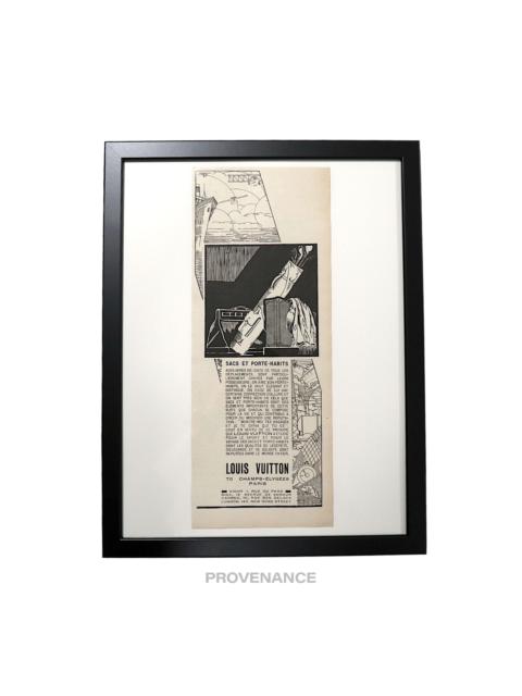 Louis Vuitton Antique Vintage Newsprint Ad - Bags Luggage