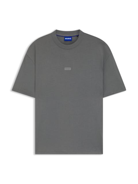HUGO LOOSE-FIT T-SHIRT IN COTTON WITH REAR LOGO ARTWORK