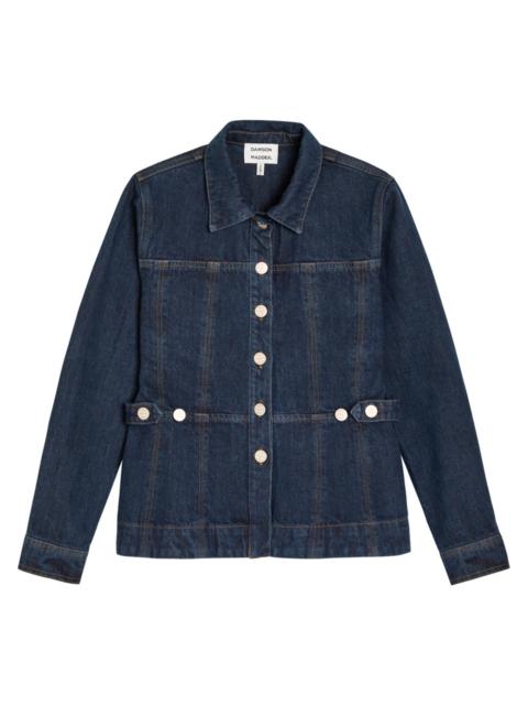 DAMSON MADDER. Damson Madder Darbie Panelled Denim Shirt