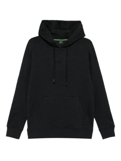 BOSS patterned-jacquard hoodie
