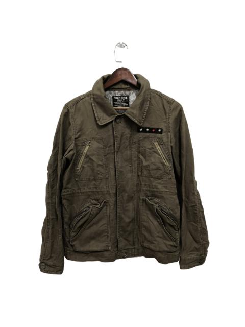 Other Designers Power to the people Multipocket Military Jacket